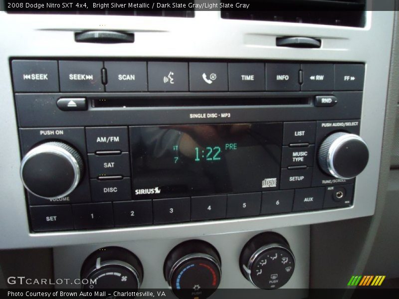 Bright Silver Metallic / Dark Slate Gray/Light Slate Gray 2008 Dodge Nitro SXT 4x4