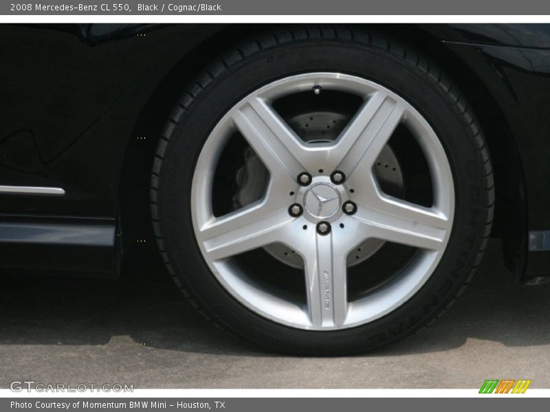 Black / Cognac/Black 2008 Mercedes-Benz CL 550