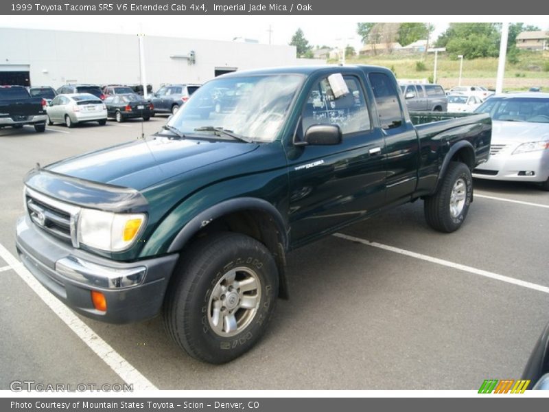 Imperial Jade Mica / Oak 1999 Toyota Tacoma SR5 V6 Extended Cab 4x4