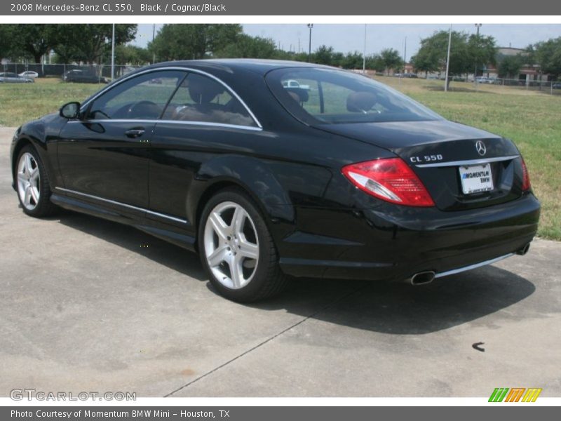 Black / Cognac/Black 2008 Mercedes-Benz CL 550