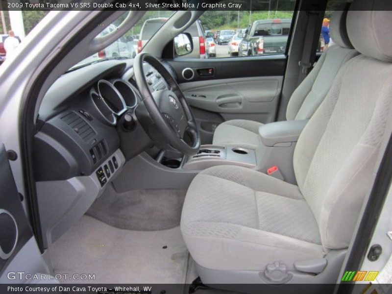  2009 Tacoma V6 SR5 Double Cab 4x4 Graphite Gray Interior