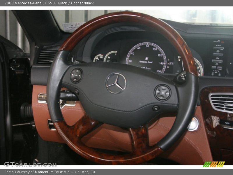 Black / Cognac/Black 2008 Mercedes-Benz CL 550