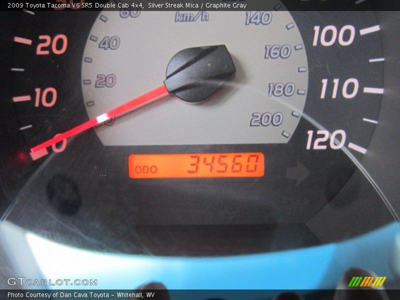 Silver Streak Mica / Graphite Gray 2009 Toyota Tacoma V6 SR5 Double Cab 4x4