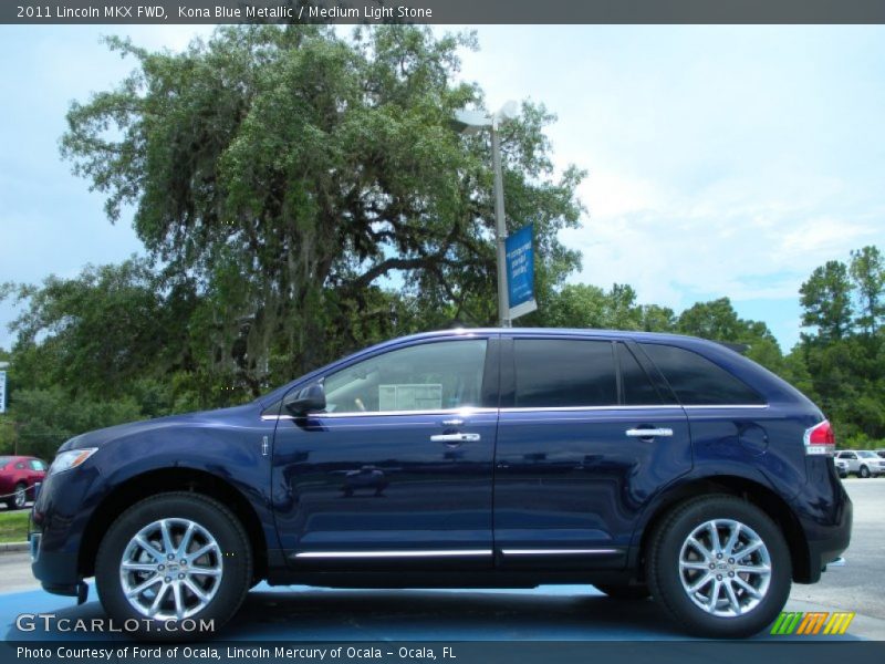 Kona Blue Metallic / Medium Light Stone 2011 Lincoln MKX FWD