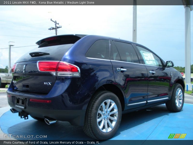 Kona Blue Metallic / Medium Light Stone 2011 Lincoln MKX FWD