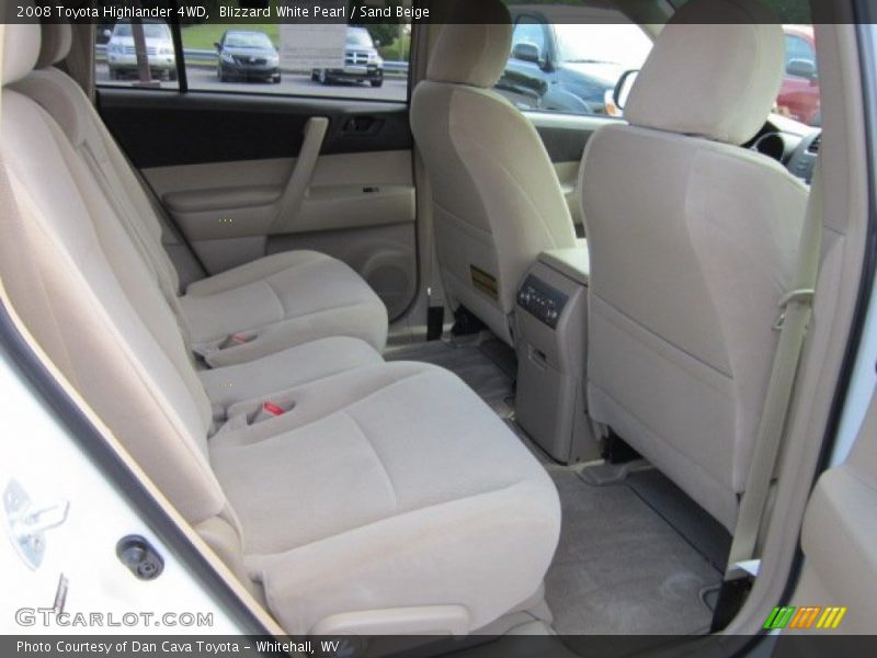Blizzard White Pearl / Sand Beige 2008 Toyota Highlander 4WD