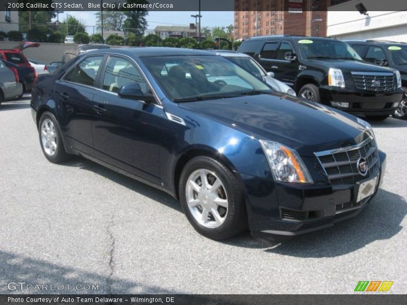 Blue Chip / Cashmere/Cocoa 2008 Cadillac CTS Sedan