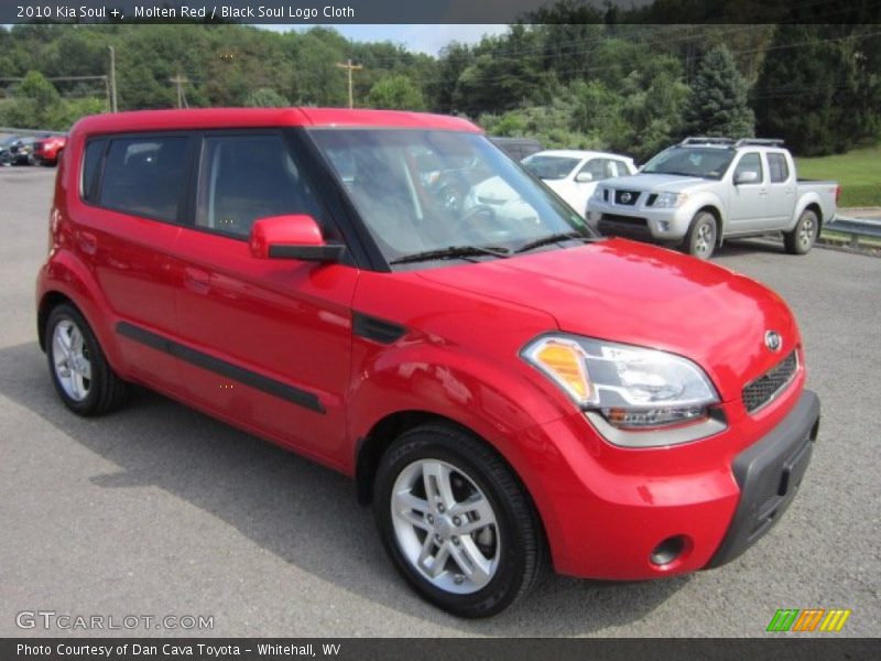 Molten Red / Black Soul Logo Cloth 2010 Kia Soul +