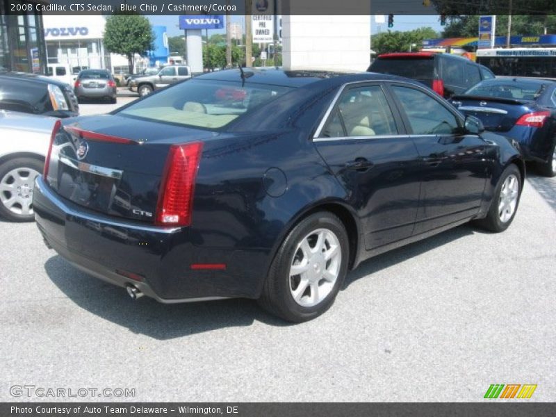 Blue Chip / Cashmere/Cocoa 2008 Cadillac CTS Sedan
