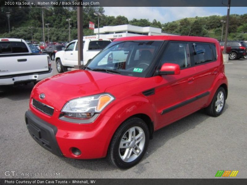 Molten Red / Black Soul Logo Cloth 2010 Kia Soul +