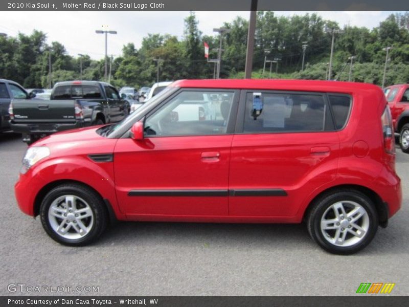 Molten Red / Black Soul Logo Cloth 2010 Kia Soul +