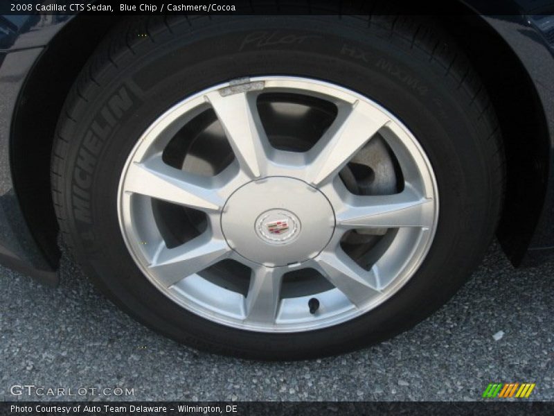 Blue Chip / Cashmere/Cocoa 2008 Cadillac CTS Sedan