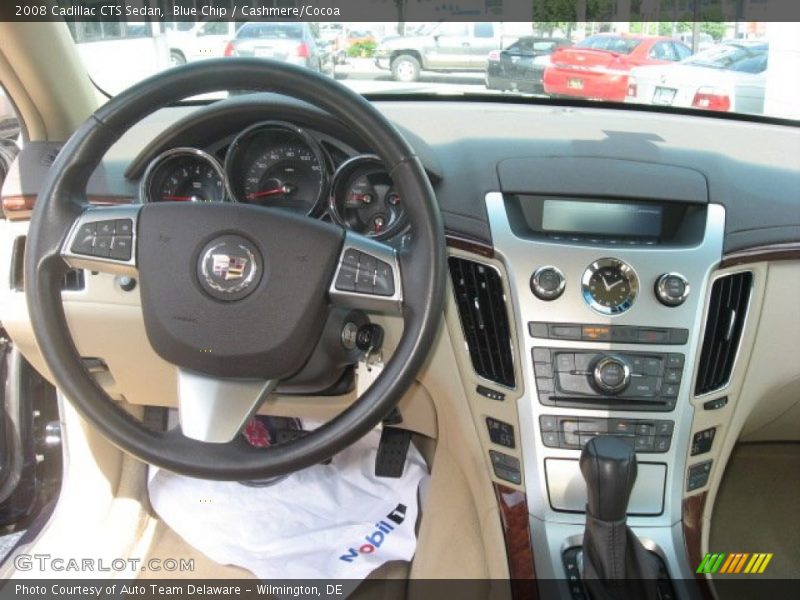 Blue Chip / Cashmere/Cocoa 2008 Cadillac CTS Sedan