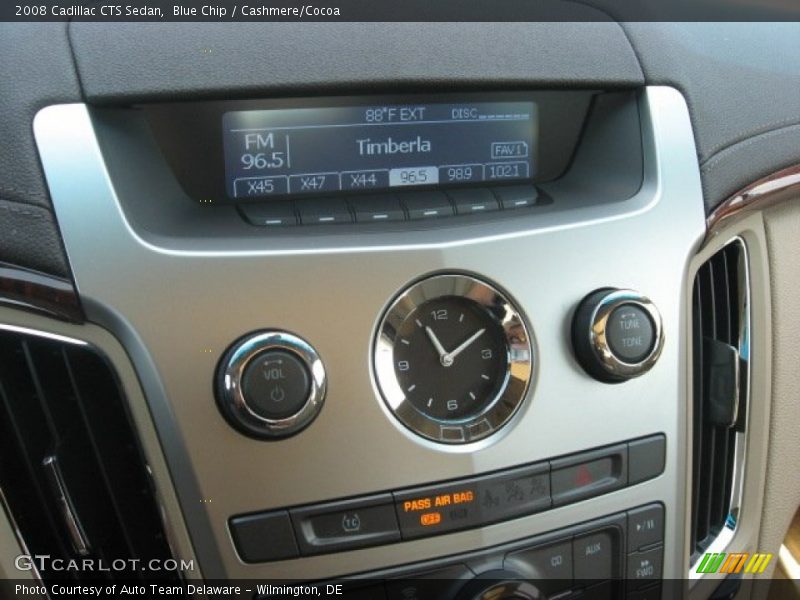 Blue Chip / Cashmere/Cocoa 2008 Cadillac CTS Sedan