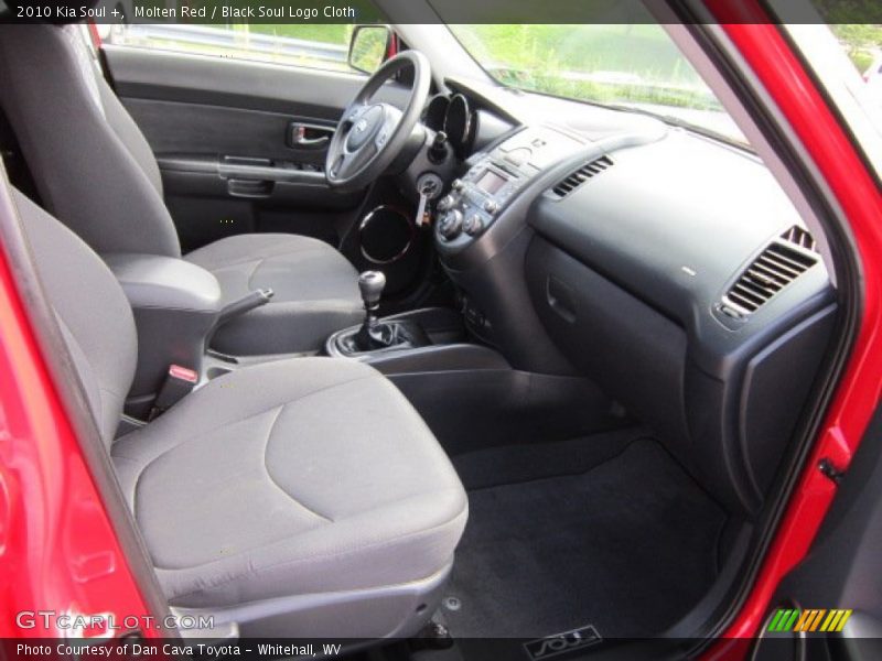 Molten Red / Black Soul Logo Cloth 2010 Kia Soul +