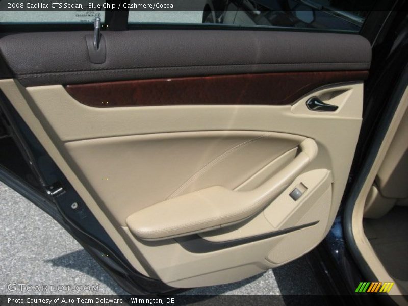 Blue Chip / Cashmere/Cocoa 2008 Cadillac CTS Sedan