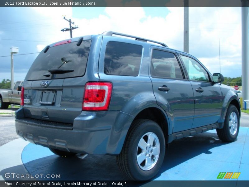 Steel Blue Metallic / Stone 2012 Ford Escape XLT