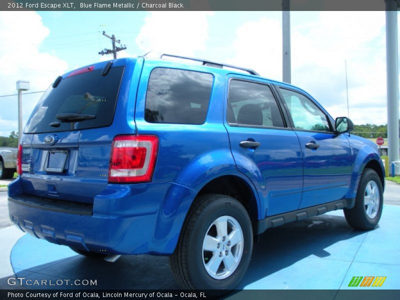 Blue Flame Metallic / Charcoal Black 2012 Ford Escape XLT