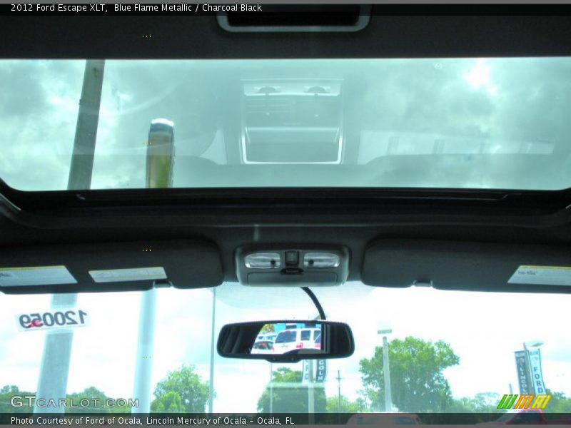 Blue Flame Metallic / Charcoal Black 2012 Ford Escape XLT