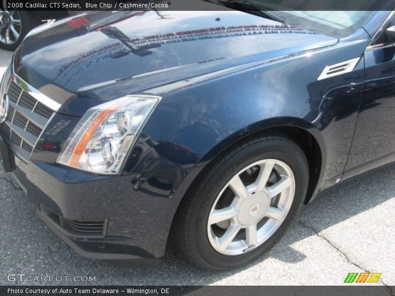 Blue Chip / Cashmere/Cocoa 2008 Cadillac CTS Sedan