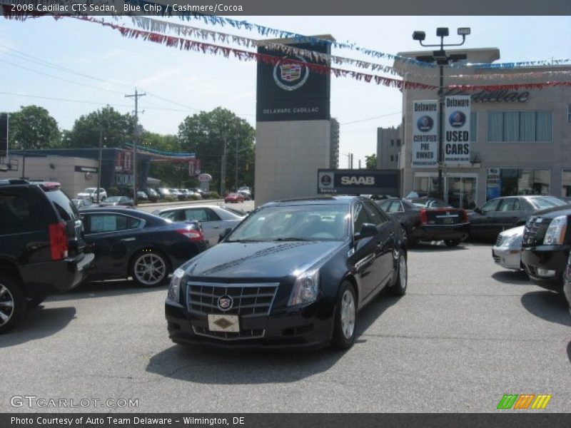 Blue Chip / Cashmere/Cocoa 2008 Cadillac CTS Sedan