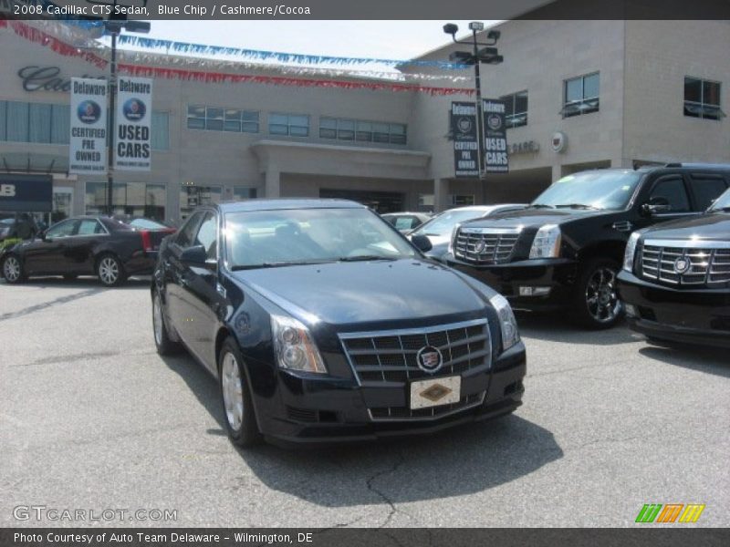 Blue Chip / Cashmere/Cocoa 2008 Cadillac CTS Sedan