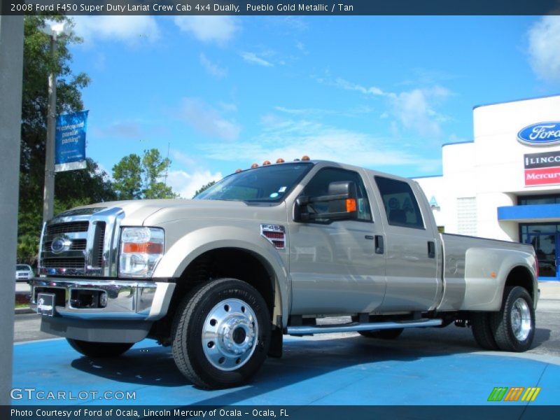  2008 F450 Super Duty Lariat Crew Cab 4x4 Dually Pueblo Gold Metallic