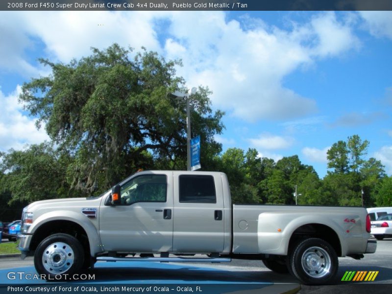  2008 F450 Super Duty Lariat Crew Cab 4x4 Dually Pueblo Gold Metallic