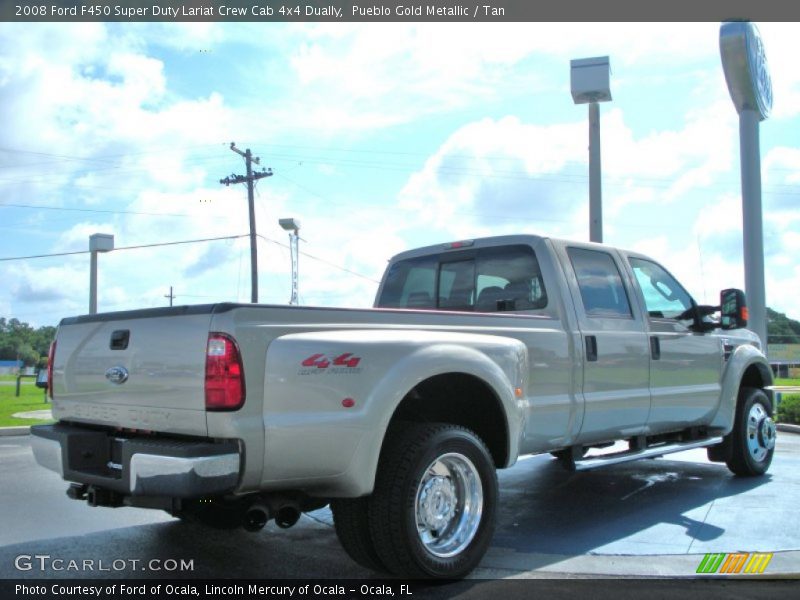  2008 F450 Super Duty Lariat Crew Cab 4x4 Dually Pueblo Gold Metallic