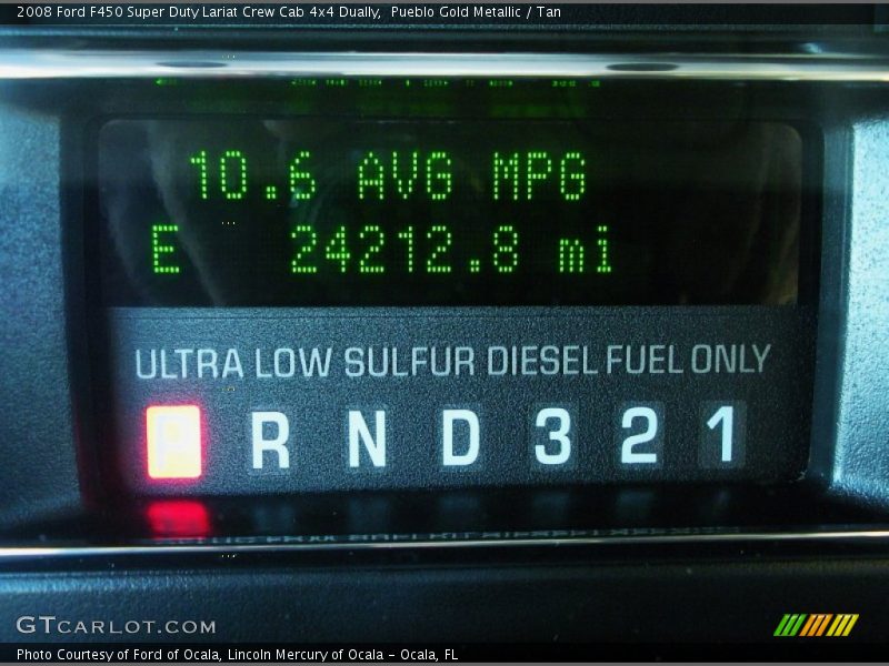 Pueblo Gold Metallic / Tan 2008 Ford F450 Super Duty Lariat Crew Cab 4x4 Dually