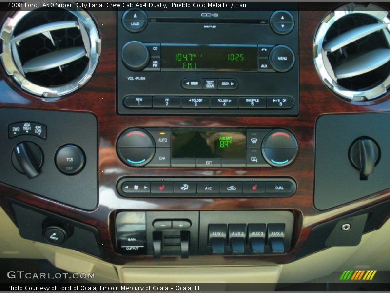 Pueblo Gold Metallic / Tan 2008 Ford F450 Super Duty Lariat Crew Cab 4x4 Dually