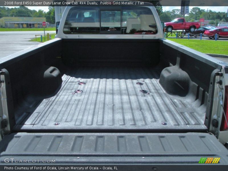 Pueblo Gold Metallic / Tan 2008 Ford F450 Super Duty Lariat Crew Cab 4x4 Dually