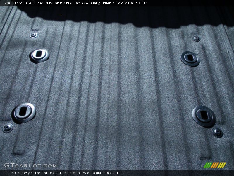 Pueblo Gold Metallic / Tan 2008 Ford F450 Super Duty Lariat Crew Cab 4x4 Dually
