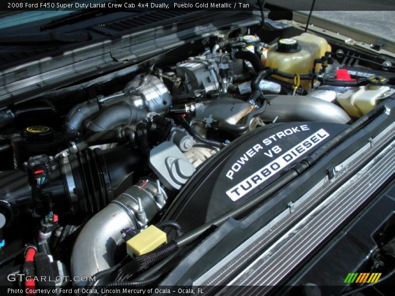  2008 F450 Super Duty Lariat Crew Cab 4x4 Dually Engine - 6.4 Liter OHV 32-Valve Power Stroke Turbo Diesel V8