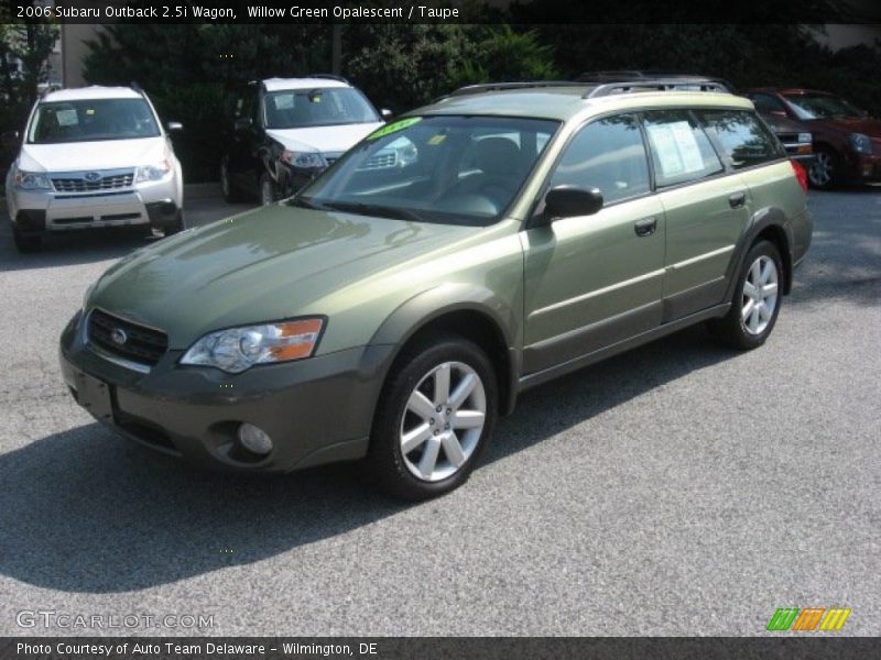 Willow Green Opalescent / Taupe 2006 Subaru Outback 2.5i Wagon