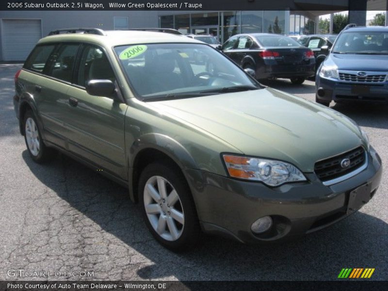 Willow Green Opalescent / Taupe 2006 Subaru Outback 2.5i Wagon