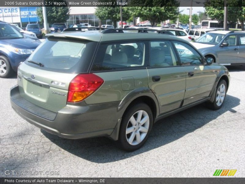 Willow Green Opalescent / Taupe 2006 Subaru Outback 2.5i Wagon