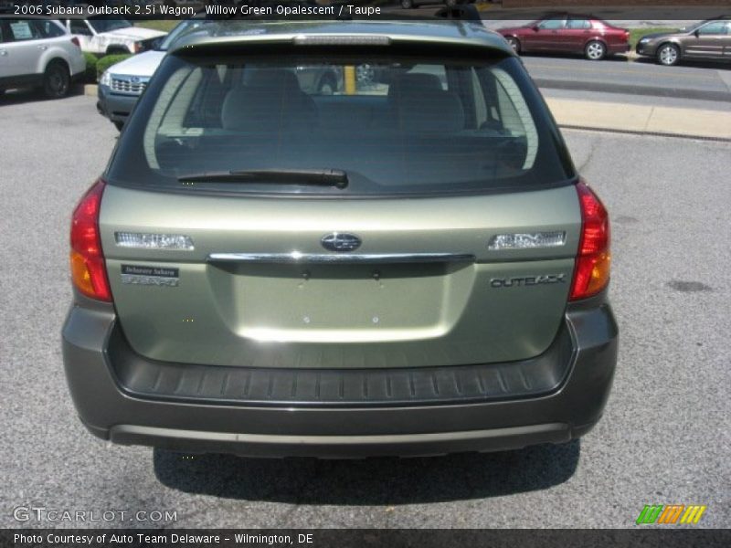 Willow Green Opalescent / Taupe 2006 Subaru Outback 2.5i Wagon