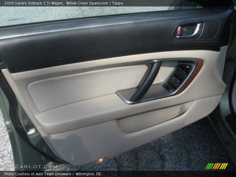 Willow Green Opalescent / Taupe 2006 Subaru Outback 2.5i Wagon