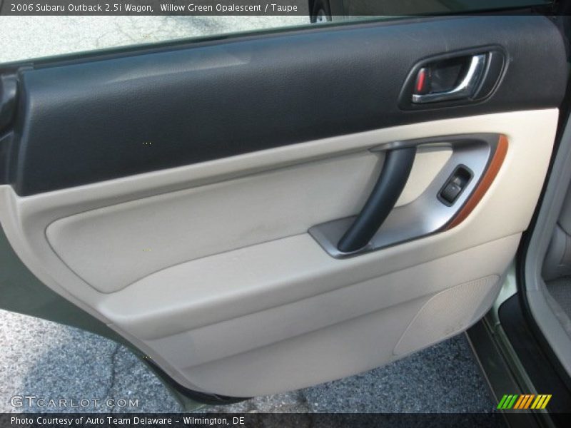 Willow Green Opalescent / Taupe 2006 Subaru Outback 2.5i Wagon
