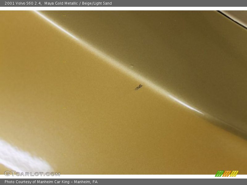 Maya Gold Metallic / Beige/Light Sand 2001 Volvo S60 2.4