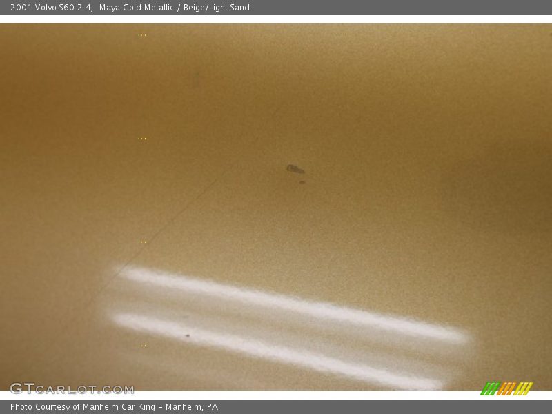 Maya Gold Metallic / Beige/Light Sand 2001 Volvo S60 2.4