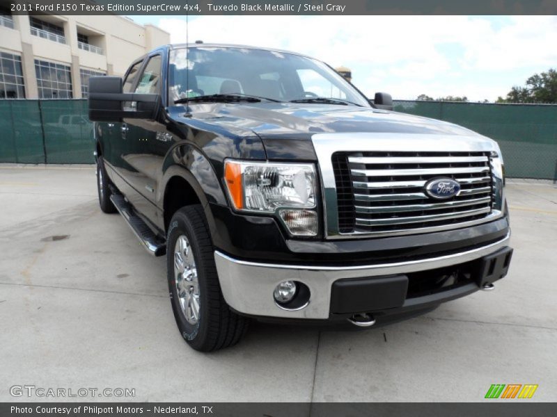 Tuxedo Black Metallic / Steel Gray 2011 Ford F150 Texas Edition SuperCrew 4x4