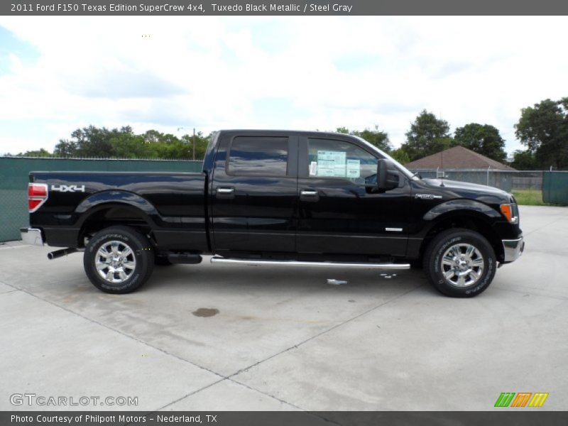 Tuxedo Black Metallic / Steel Gray 2011 Ford F150 Texas Edition SuperCrew 4x4
