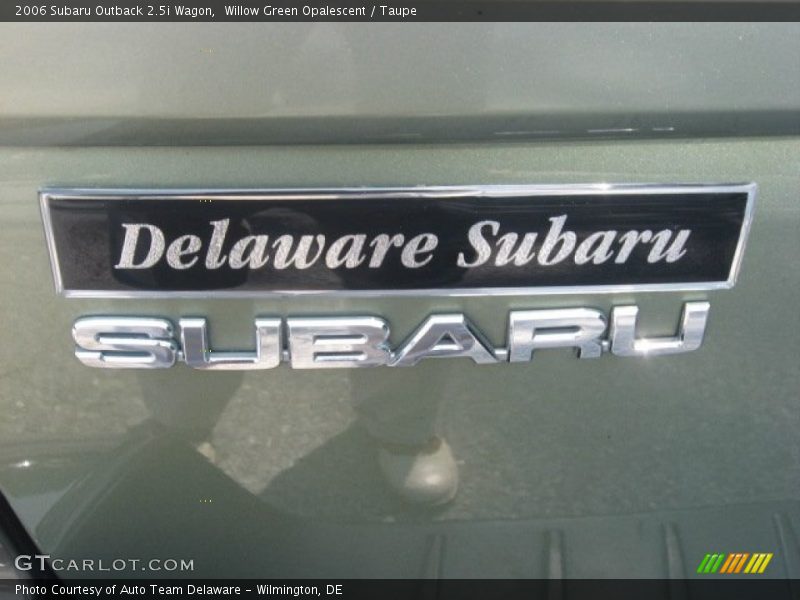 Willow Green Opalescent / Taupe 2006 Subaru Outback 2.5i Wagon