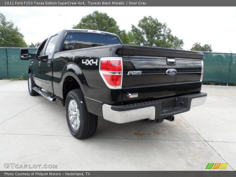 Tuxedo Black Metallic / Steel Gray 2011 Ford F150 Texas Edition SuperCrew 4x4