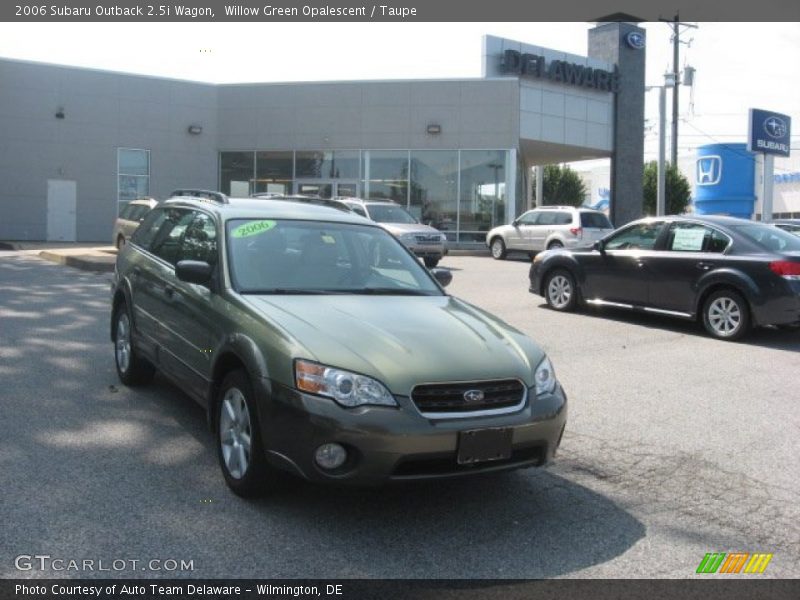 Willow Green Opalescent / Taupe 2006 Subaru Outback 2.5i Wagon