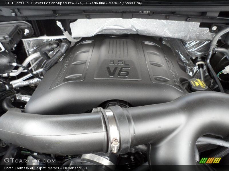 Tuxedo Black Metallic / Steel Gray 2011 Ford F150 Texas Edition SuperCrew 4x4