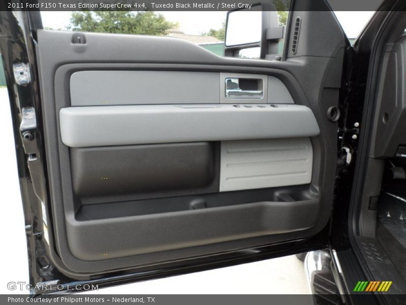 Tuxedo Black Metallic / Steel Gray 2011 Ford F150 Texas Edition SuperCrew 4x4