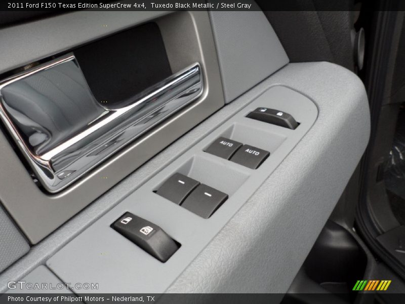 Tuxedo Black Metallic / Steel Gray 2011 Ford F150 Texas Edition SuperCrew 4x4